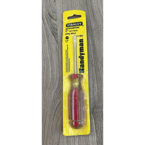 Stanley Screwdriver 3 Inch Alloy Steel 64-883  1987 USA - Picture 1 of 3